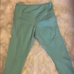Zyia Mint Zip Pocket Light N Tights sz 8-10